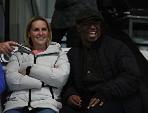 Arsenal Women V Brighton And Hove Albion Women 2022-23 Prints: Arsenal WFC vs Brighton & Hove Albion WFC: Ian Wright and Kelly Smith Reunite at Barclays Womens Super League Match