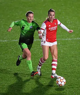 Arsenal Women V HB Koge 2021-22 Prints: Arsenal WFC vs HB Koge: Tight Battle in UEFA Women's Champions League