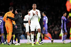 Arsenal v Liverpool FA Cup 2023-24 Collection: Arsenal in White: Uniting Against Knife Crime - A Defeat in the FA Cup Third Round