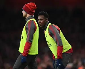 Arsenal V Huddersfield Town 2017-18 Prints: Arsenal: Wilshere and Welbeck in Action against Huddersfield Town, Premier League 2017-18