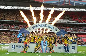 Arsenal Wins FA Cup: Celebrating Victory over Aston Villa at Wembley Stadium