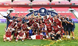 Arsenal Wins Empty FA Cup Final Against Chelsea Print (2020). Art