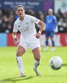 Arsenal Women in Action: Emily Fox Takes Control during FA Cup Match vs. Watford