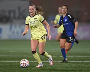 Arsenal Women in Action: UEFA Champions League Battle against HB Koge, Denmark
