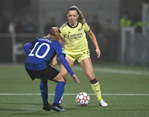 Arsenal Women in Action: UEFA Champions League Battle against HB Koge, Denmark