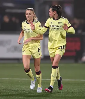 HB Koge V Arsenal Women 2021-22 Prints: Arsenal Women Battle HB Koge in UEFA Champions League Showdown