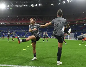 Olympic Lyonnais V Arsenal Women 2022-23 Prints: Arsenal Women Battle Olympique Lyonnais in UEFA Champions League Clash