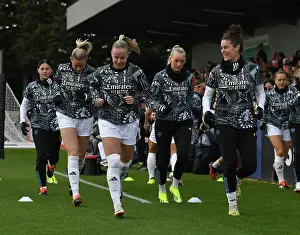 Arsenal Women V Watford Women 2023-24 Prints: Arsenal Women: Beth Mead and Jennifer Beattie Focused and Ready for FA Cup Clash against Watford Women