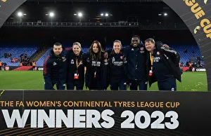 Arsenal Women V Chelsea Women - Conti Cup Final 2023 Prints: Arsenal Women Celebrate Conti Cup Final Triumph over Chelsea