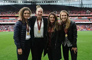 Arsenal Women Celebrate European Championship Victories at Emirates Stadium