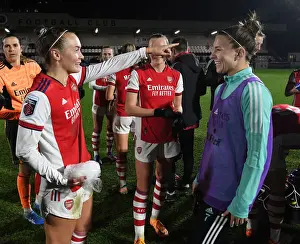 Arsenal Women V Coventry United Women 2021-22 Prints: Arsenal Women Celebrate FA Cup Quarterfinal Victory
