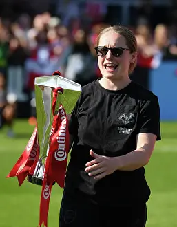 Arsenal Women V Aston Villa Women 2022-23 Prints: Arsenal Women Celebrate FA Women's Continental Cup Victory over Aston Villa