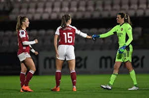 Arsenal Women Celebrate FA Womens Continental League Cup Victory Over Tottenham Hotspur (Behind Closed Doors)