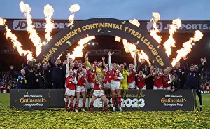 Arsenal Women V Chelsea Women - Conti Cup Final 2023 Prints: Arsenal Women Celebrate FA WSL Continental Tyres League Cup Victory over Chelsea