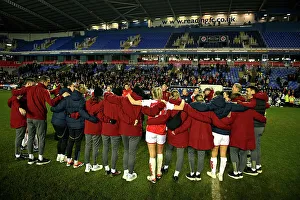 Arsenal Women Celebrate FA WSL Cup Triumph