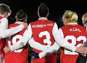 Arsenal Women V Aston Villa Women - Conti Cup 2023 Prints: Arsenal Women Celebrate FA WSL Cup Triumph Over Aston Villa