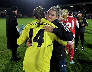 Arsenal Women V Aston Villa Women - Conti Cup 2023 Prints: Arsenal Women Celebrate FA WSL Cup Victory over Aston Villa