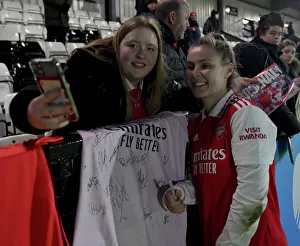 Arsenal Women V Aston Villa Women - Conti Cup 2023 Prints: Arsenal Women Celebrate FA WSL Cup Victory Over Aston Villa