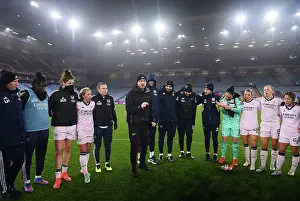 Arsenal Women Celebrate FA WSL Title: Jonas Eidevall Leads Victory Huddle