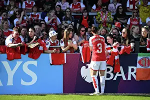 Arsenal Women Celebrate FA WSL Title: Lotte Wubben-Moy Amidst Euphoric Fans