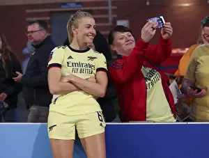 Arsenal Women Celebrate FA WSL Title Triumph: Leah Williamson and Jubilant Fans