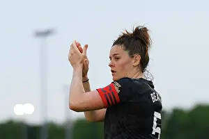 Everton Women V Arsenal Women 2022-23 Prints: Arsenal Women Celebrate FA WSL Title Win: Jennifer Beattie Acknowledges Fans After Victory Over Everton