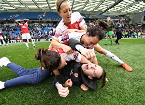 Brighton And Hove Albion Women V Arsenal Women 2018-19 Prints: Arsenal Women Celebrate FA WSL Victory over Brighton & Hove Albion: Peyraud-Magnin