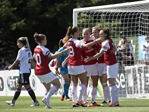 Arsenal Women V Juventus - Pre Season 2018-19 Prints: Arsenal Women Celebrate First Goal Against Juventus in 2018 Pre-Season Friendly