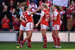 Tottenham Hotspur Women V Arsenal Women 2022-23 Prints: Arsenal Women Celebrate Five-Goal Rout Over Tottenham Hotspur in FA WSL Clash