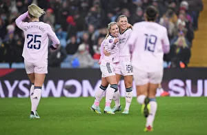 Aston Villa Women V Arsenal Women 2022-23 Prints: Arsenal Women Celebrate Fourth Goal