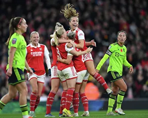 Arsenal Women V Manchester United Women 2022-23 Prints: Arsenal Women Celebrate Second Goal vs