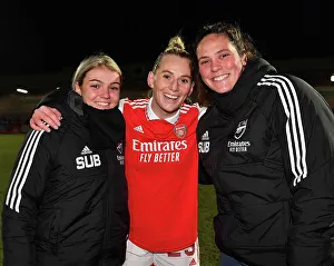 Arsenal Women V Manchester City Women - Conti Cup 2022-23 Prints: Arsenal Women Celebrate Semi-Final Victory over Manchester City in FA WSL Cup