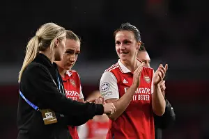 Arsenal Women Celebrate Semifinals Victory over VfL Wolfsburg