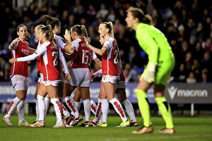 Images Dated 24th January 2024: Arsenal Women Celebrate Stina Blackstenius's FA WSL Cup-Winning Goal Against Reading