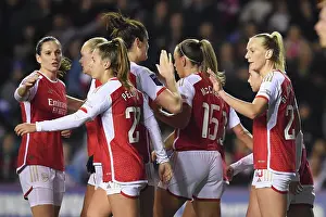 Reading Women V Arsenal Women - Conti Cup 2023-24 Prints: Arsenal Women Celebrate Stina Blackstenius's FA WSL Cup-Winning Goal Against Reading