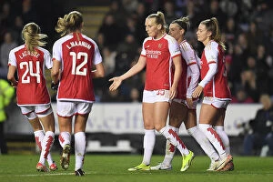 Reading Women v Arsenal Women - Conti Cup 2023-24 Collection: Arsenal Women Celebrate Stina Blackstenius's Goal: FA WSL Cup Victory Over Reading