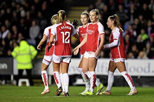 Reading Women v Arsenal Women - Conti Cup 2023-24 Collection: Arsenal Women Celebrate Stina Blackstenius's Goal: FA WSL Cup Victory over Reading