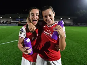 Arsenal Women Celebrate UEFA Champions League Triumph Over Fiorentina