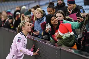 Arsenal Women Celebrate Victory Over Aston Villa in FA Women's Super League