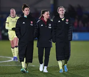 Arsenal Women Celebrate Victory Over Chelsea Women in FA WSL Clash
