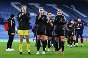 Leicester City Women V Arsenal Women 2022-23 Prints: Arsenal Women Celebrate Victory in FA Women's Super League: Kaylan Marckese