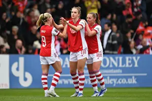 Arsenal Women Celebrate Victory: Vivianne Miedema Scores Second Goal Against Aston Villa Women