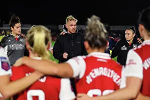 Arsenal Women Celebrate Victory Over West Ham United in Barclays WSL