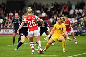 Arsenal Women V Aston Villa 2021-22 Prints: Arsenal Women Crush Aston Villa Women: Stina Blackstenius Scores Sixth Goal in FA WSL Showdown