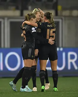 FC Zurich Frauen V Arsenal Women 2022-23 Prints: Arsenal Women Crush FC Zurich in Champions League: Stina Blackstenius Scores Sixth Goal