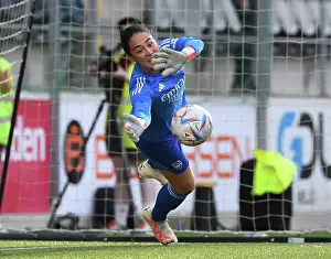 Arsenal Women V Paris FC 2023-24 Prints: Arsenal Women Defy Paris FC in Champions League Shootout: Manuela Zinsberger Saves Penalty