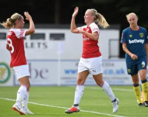 Arsenal Women: Double Trouble - Beth Mead and Jordan Nobbs Celebrate Goals Against West Ham United