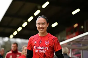 Brighton And Hove Albion V Arsenal 2023-24 Prints: Arsenal Women Face Brighton in Barclays Super League Showdown (2023-24): Manuela Zinsberger Gears Up