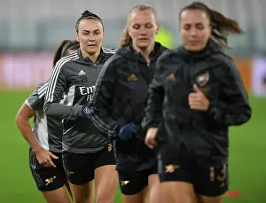 Juventus Women V Arsenal Women 2022-23 Prints: Arsenal Women Face Juventus in UEFA Champions League: A Battle at the Turin Stadium