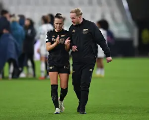 Juventus Women V Arsenal Women 2022-23 Prints: Arsenal Women Face Juventus in UEFA Champions League: Eidevall's Team Battles in Turin (2022-23)